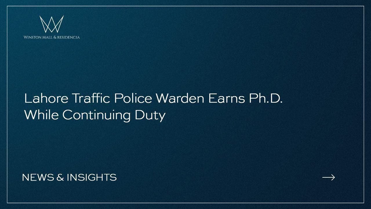 Read more about the article Lahore Traffic Police Warden Earns Ph.D. While Continuing Duty