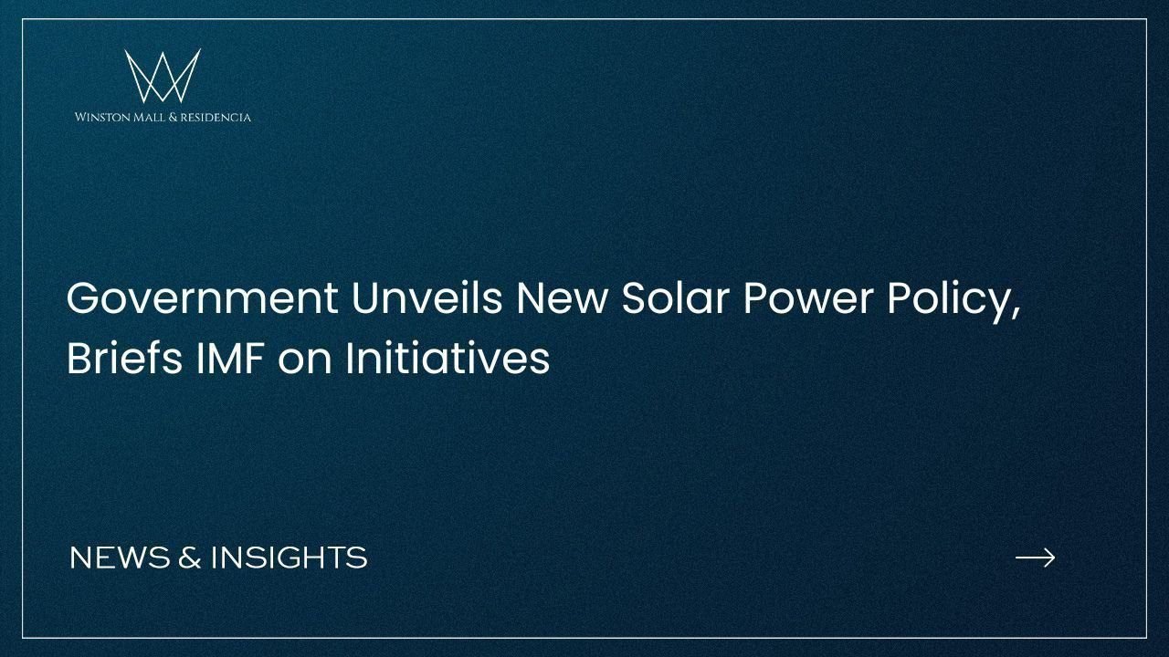 Read more about the article Government Unveils New Solar Power Policy, Briefs IMF on Initiatives