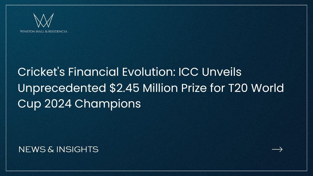 Cricket's Financial Evolution: ICC Unveils Unprecedented $2.45 Million Prize for T20 World Cup 2024 Champions